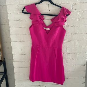 Amanda Uprichard Pink Mini Dress